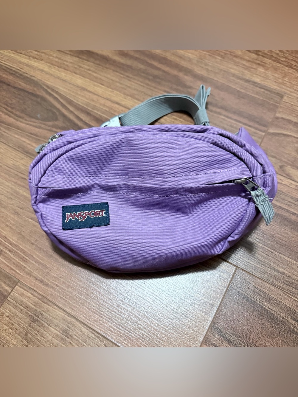 JanSport Lavender Purple belt bag adjustable waist sling cross bag
